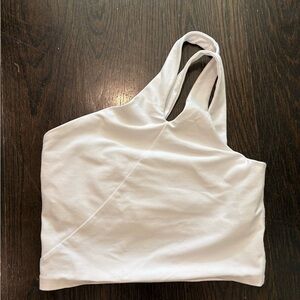 Beyond Yoga White Asymmetrical Tank Top